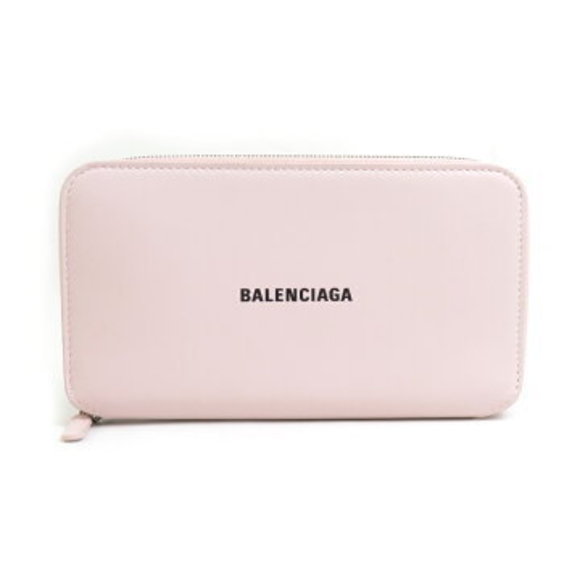 BALENCIAGA zip long Wallet pink leather - Picture 1 of 4